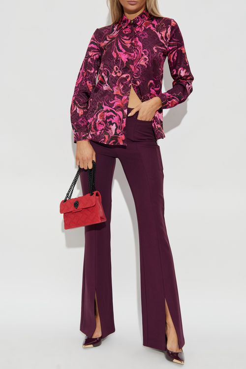 Shirt With 'barocco' Pattern, Women's, Burgundy