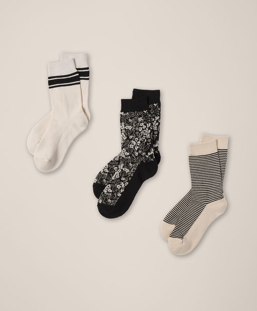 Women's Classic Flora Perfect Crew Socks 3-Pack