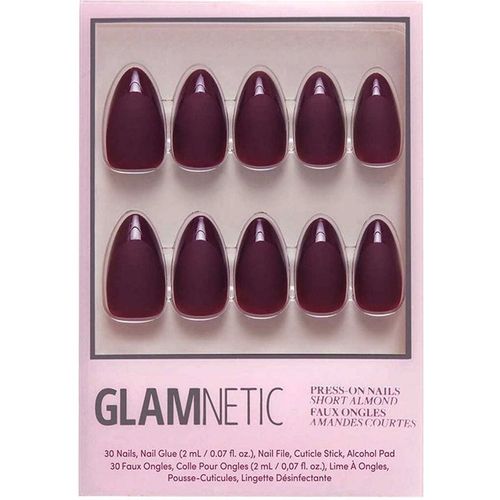 Glamnetic Press On Nail Kit French Merlot