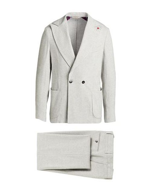 Man Suit Grey Size 36 Viscose, Acrylic, Elastane