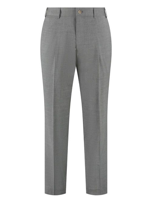 Elasticated tailored trousers - Grey