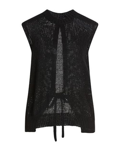 Woman Sweater Black Size M Cotton, Polyamide