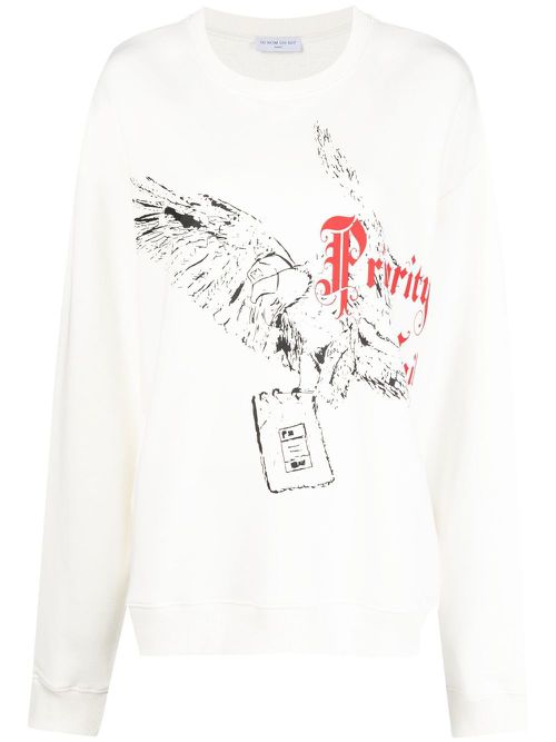 Graphic-print sweatshirt - White