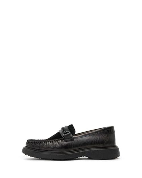 AllSaints Men's Gibbs Leather Chain Loafers Shoes