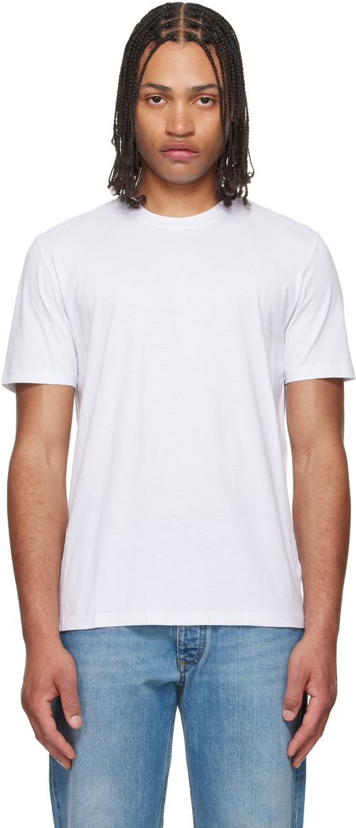 Three-Pack White Shades Cotton Jersey T-shirts