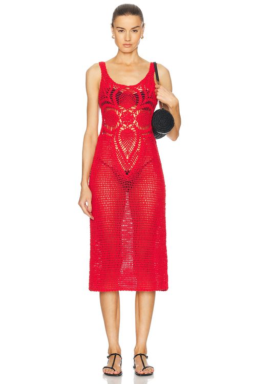 Akoia Swim Floridita Dress in Red - Red.  XS also in