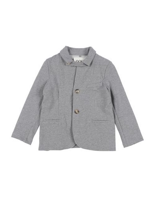 Kid Boy Blazer Grey Size 12 Cotton, Elastane