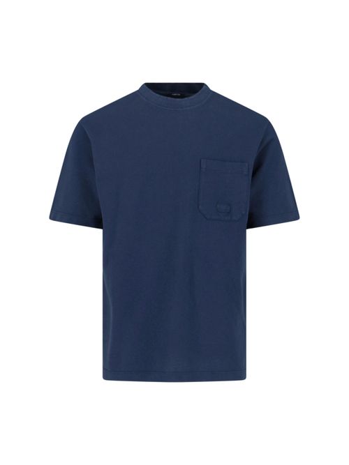 C. p. Company Men's 100% Cotton Polo Shirt with Signature Chest Detail