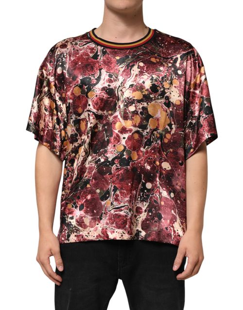 Marble Print T-Shirt — Multicolor