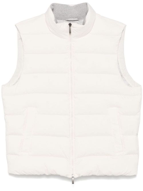 Down gilet - White