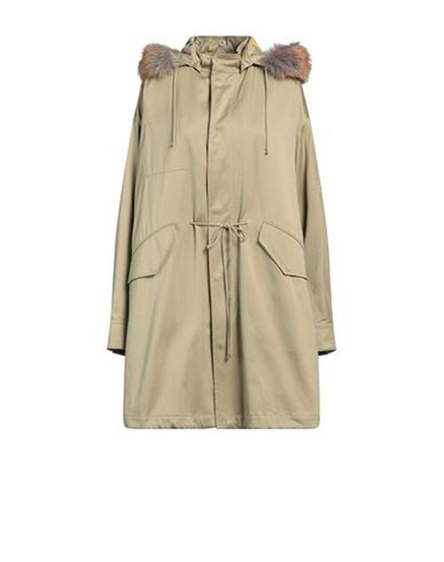 Woman Coat Green Size L Cotton