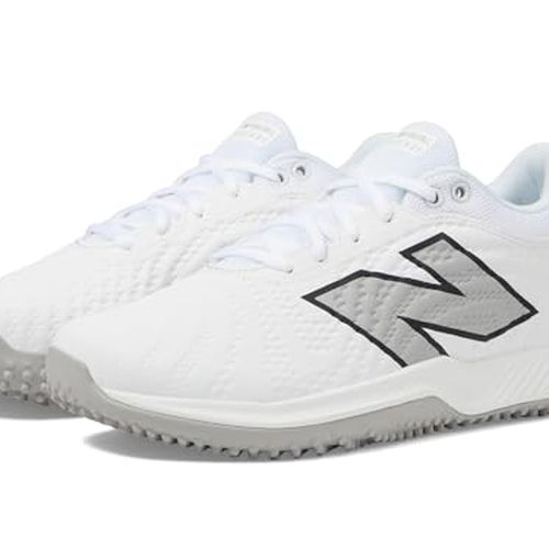 Chaussures De Softball New Balance FuelCell FUSE V4 – Pointure 5W – Blanc Gris