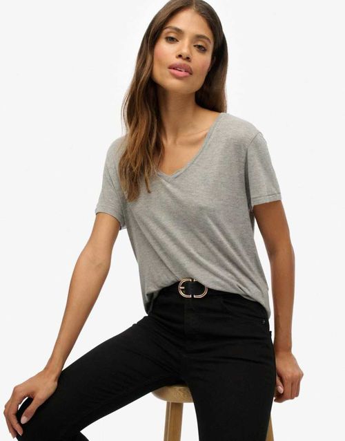 Studios slub embroidered t-shirt in silver metallic