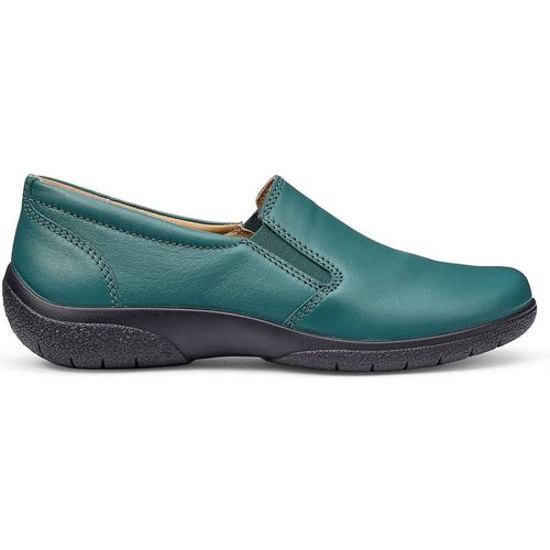 Hotter Women's Wide Fit 'Glove II' Slip On Shoes in Tea