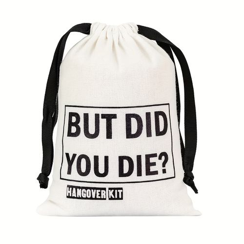 TEMU 10pcs But Did You Die Hangover Kit Bags Wedding Engagement Bachelor Party Bachelorette Hen Party Bridal Shower Groom Bride To Be Birthday
