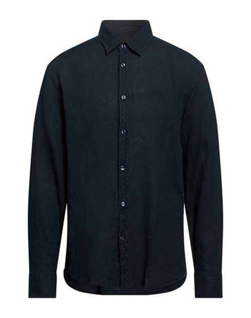 Man Shirt Navy Size S Linen
