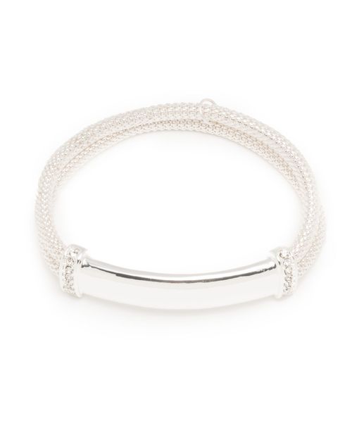 Boxed Stretch Bracelet - Silver-tone