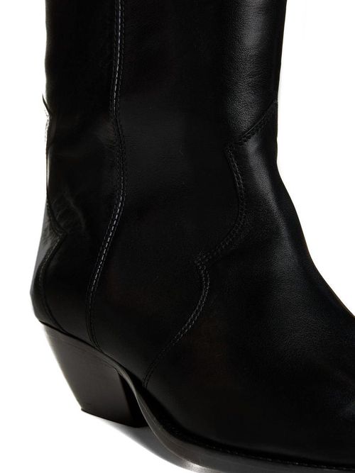 Denvee Leather Boots in Black