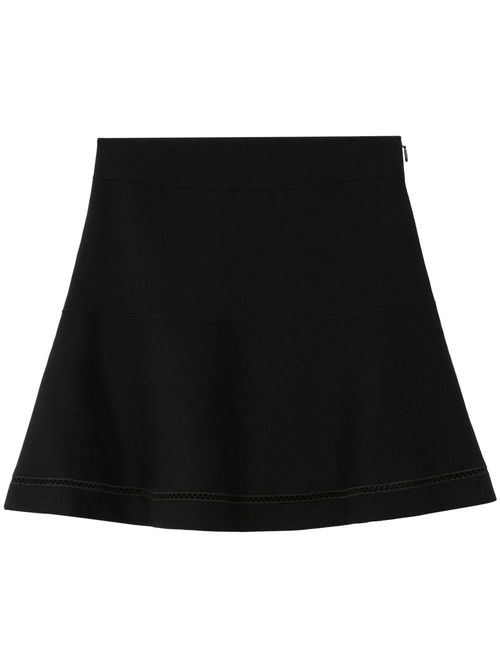 Zip-fastening high-waist skirt - Black