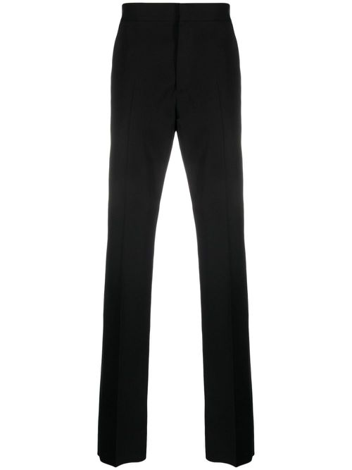 Concealed-fastening tailored trousers - Black