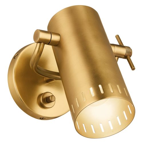 Lacquered Brass LED Wall Sconce from the Ruehl Collection