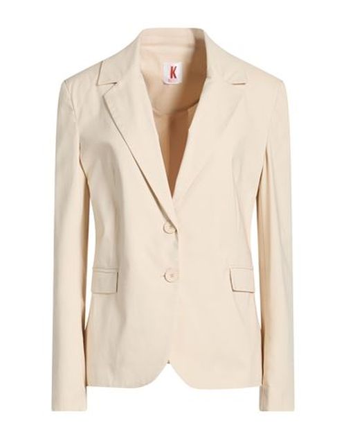 Woman Blazer Ivory Size 8 Cotton, Nylon, Elastane