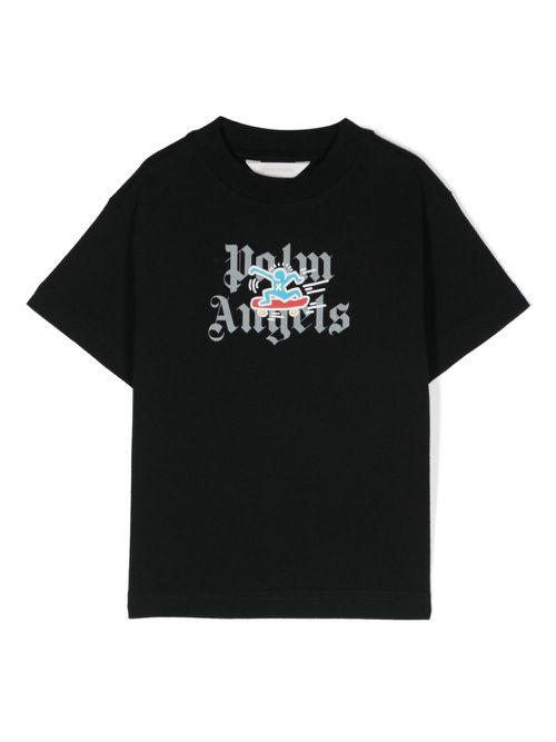 X Keith Haring skateboard-print T-shirt - Black
