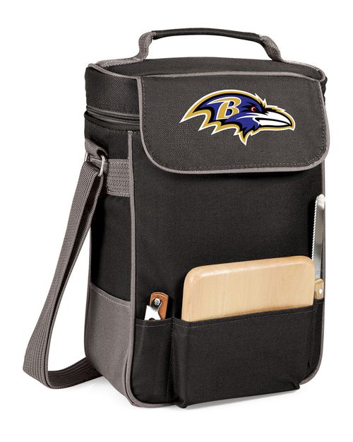 Dnu Discontinued Dnu/Inactive Duet Wine Tote With Baltimore Ravens Digital Print