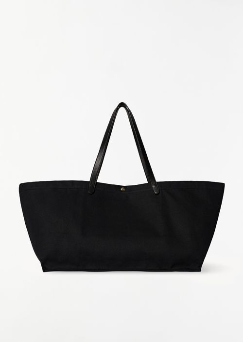 The Row Idaho Canvas Tote, Extra-Large Black
