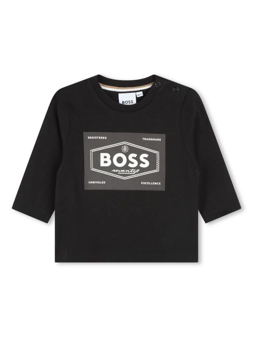 Logo-print cotton T-shirt - Black