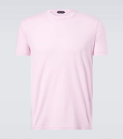 Cotton and silk jersey T-shirt
