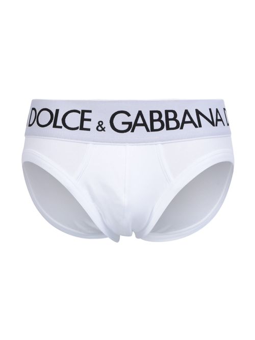 White Bi-elastic Briefs
