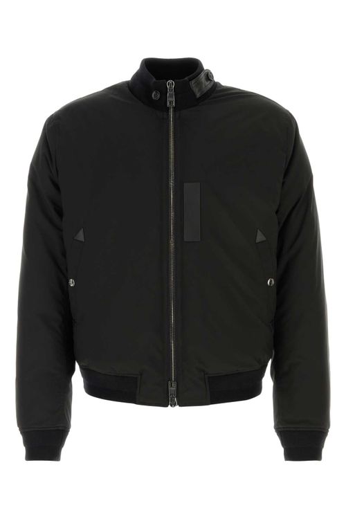 Quilted Down-Padded Down Jacket — Black