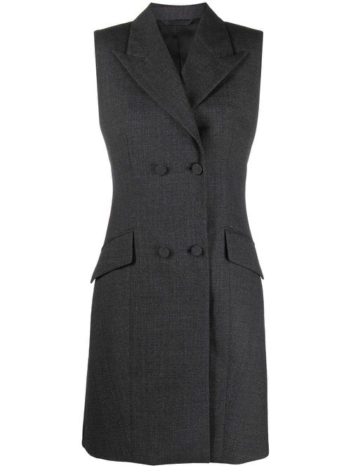 Double-breasted tuxedo minidress - Grey