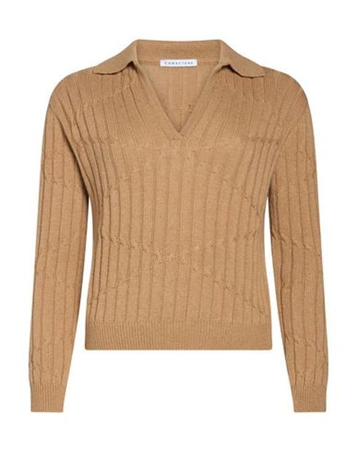 Caractère Woman Sweater Sand Size M Viscose, Wool, Polyamide, Cashmere