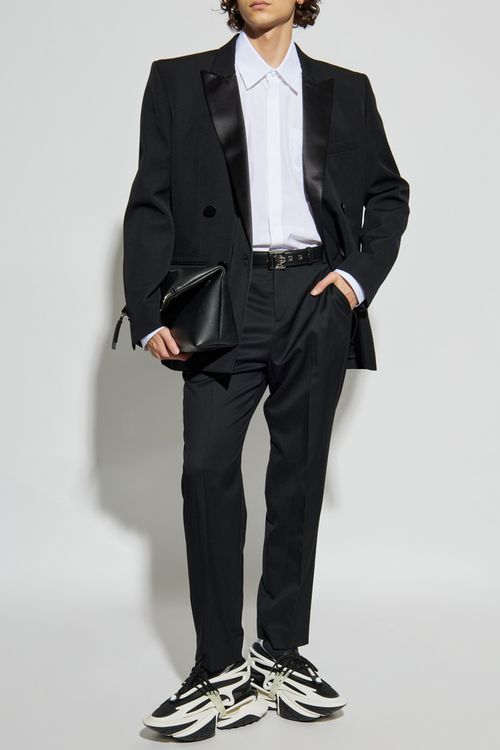 Double-breasted Blazer, Men's, Black