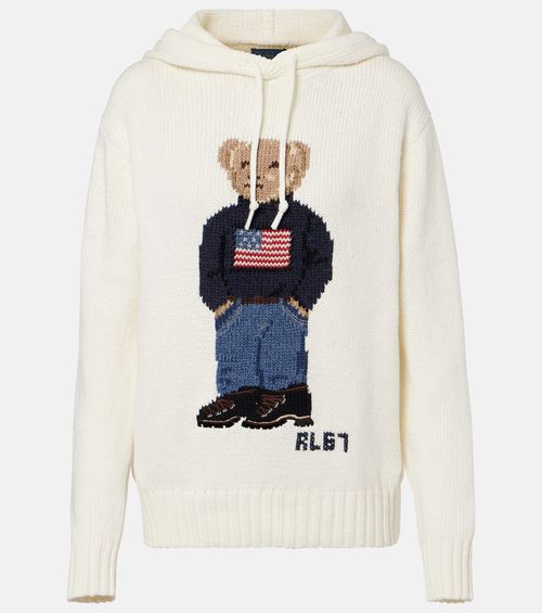 Polo Bear cotton and linen hoodie