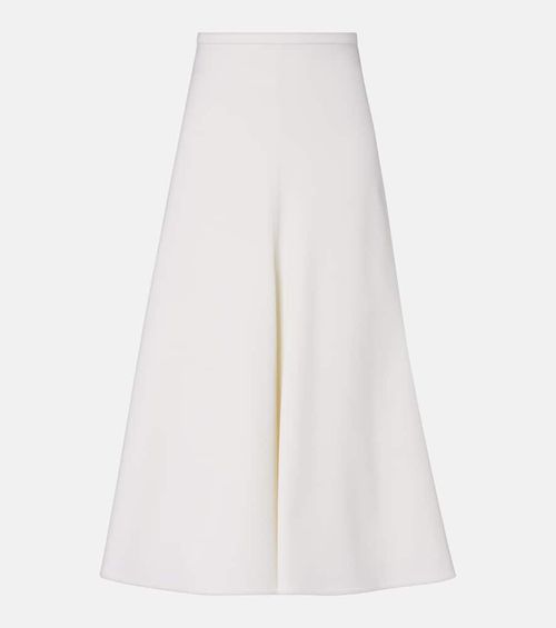 Wool midi skirt