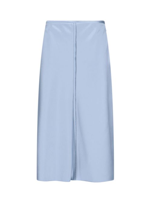Structured Panel Skirt with Cupro-Blend Lining