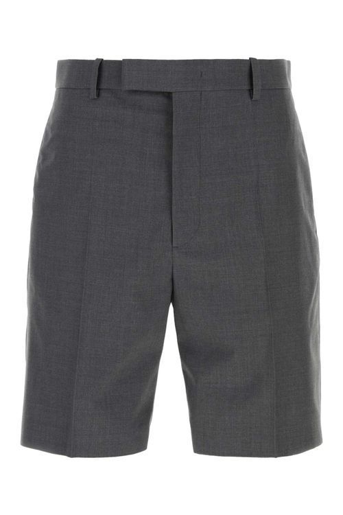 Dark Grey Wool Bermuda Shorts