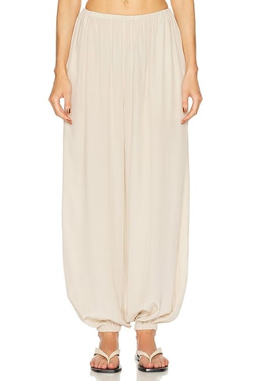 EAVES x Jasmine Tookes Kai Balloon Pant in Stone - Beige. L also in M, S, XL