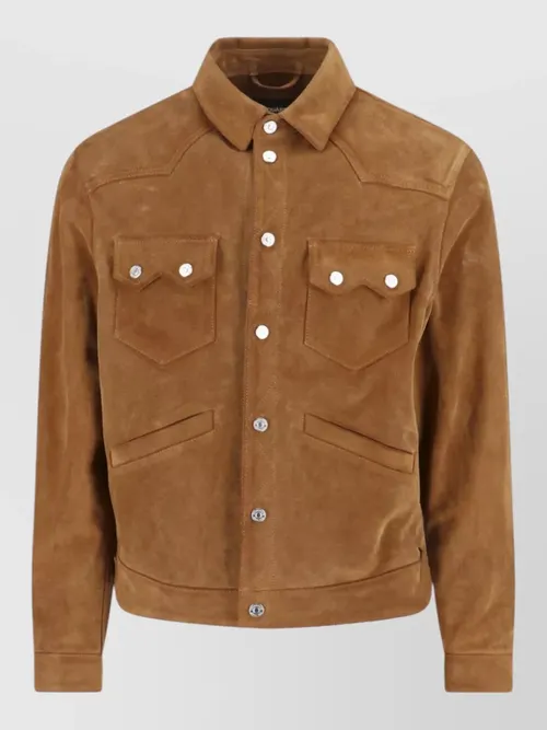 Dsquared2 - straight jacket chest pockets side entry point collar