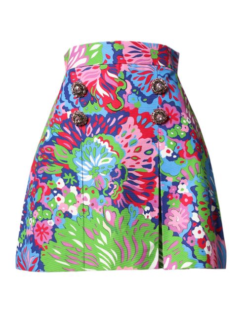 Floral-Print Shorts — Multicolor
