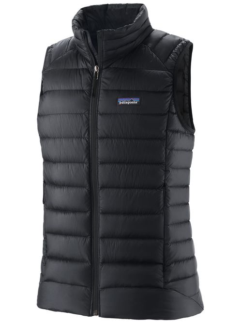 Down Sweater Vest Black Gilet - Women
