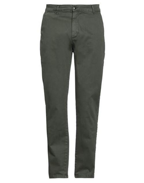 Man Pants Military green Size 28 Cotton, Elastane