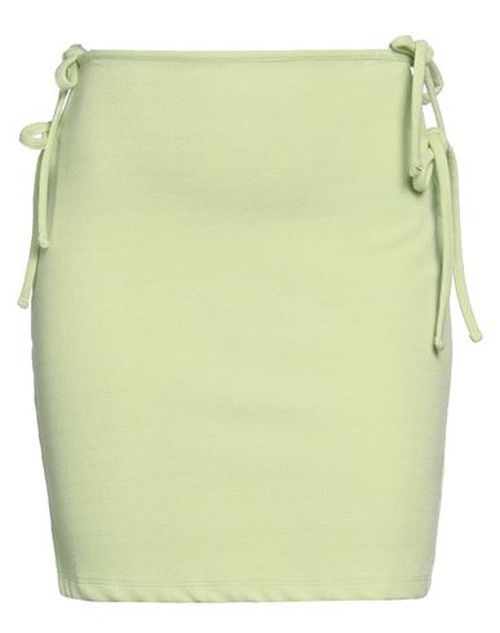 Woman Mini skirt Light green Size S Polyester, Viscose, Elastane