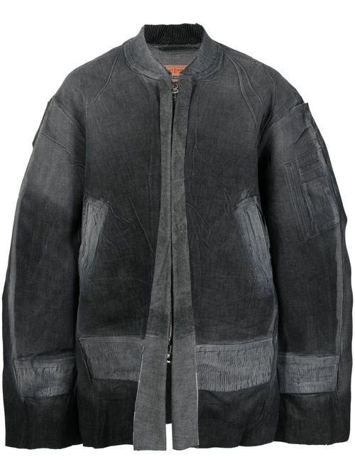 Oversized denim jacket - Grey