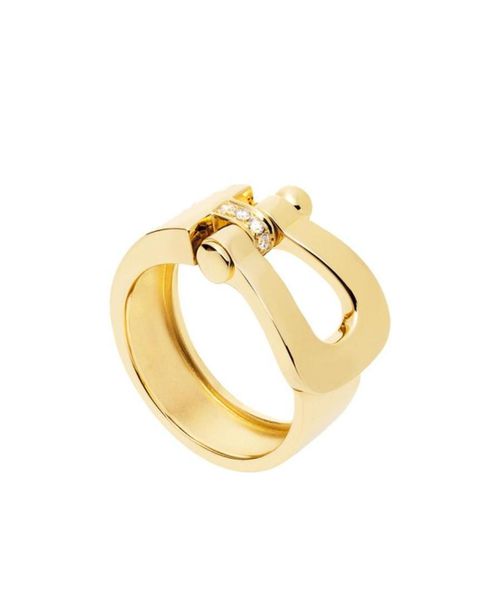 Logo diamond ring