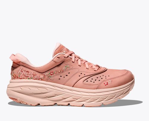 HOKA Vibrant Bloom Bondi L Shoes in Dry Clay/Dawn Light