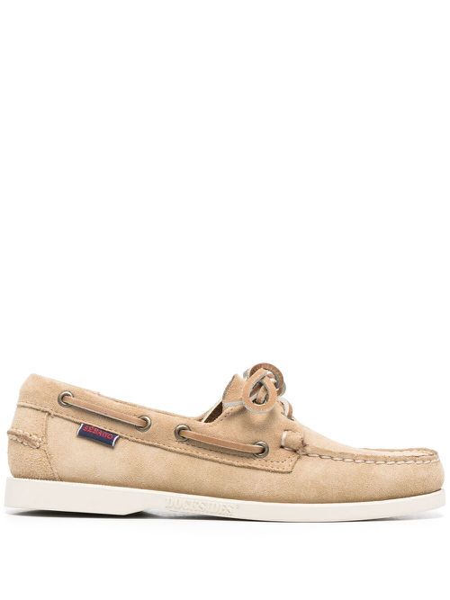 Lace-up boat shoes - Neutrals